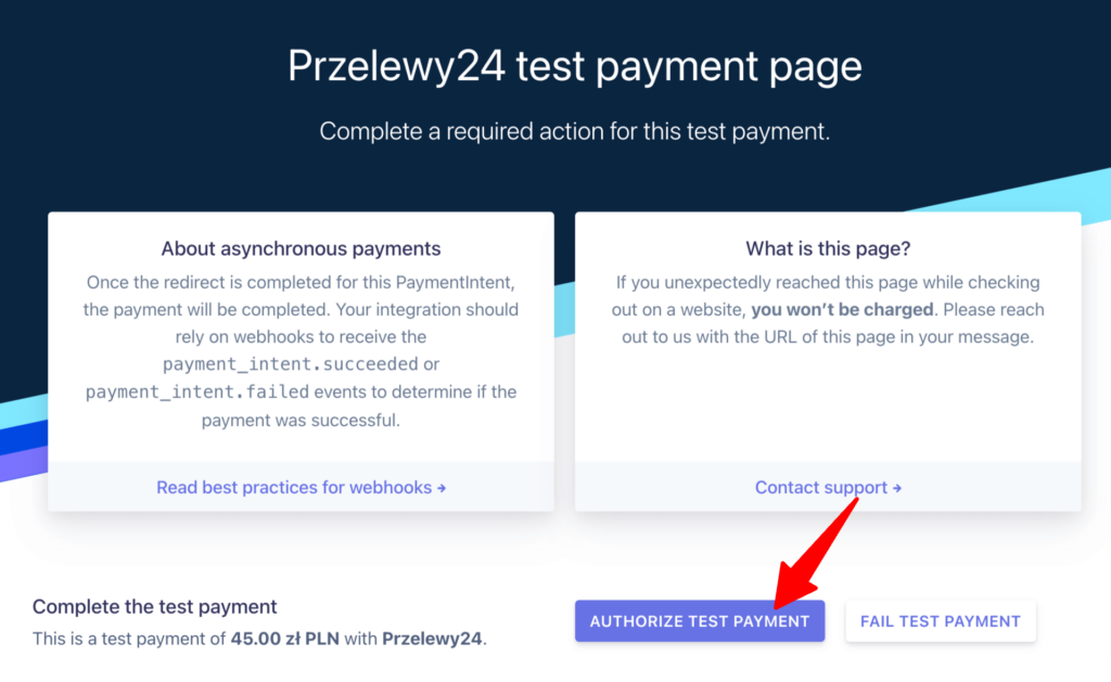 authorise WooCommerce P24, also known as Przelewy24