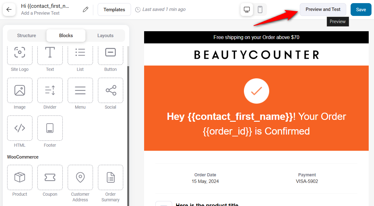 funnelkit automations visual email builder