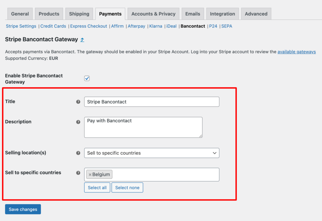 How to Enable WooCommerce Bancontact Payments in Your Store