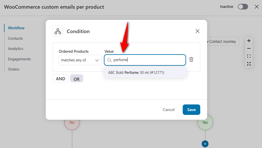 adding a conditional product