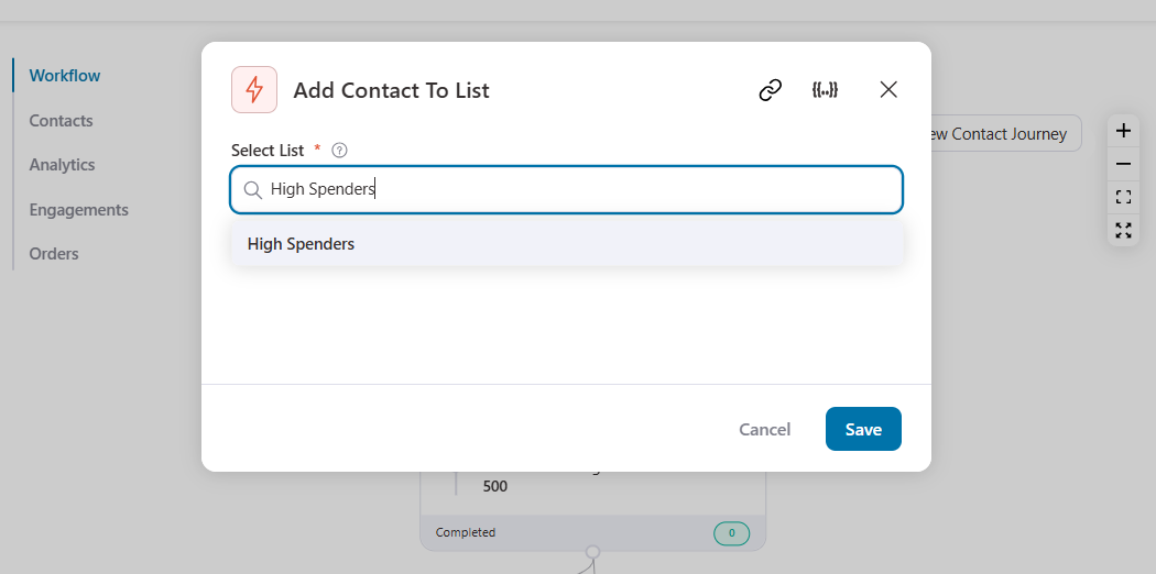 woocommerce activecampaign integration use case - add high spenders to a list