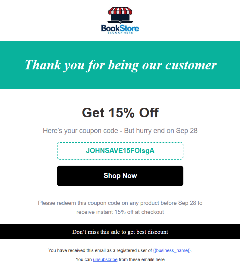 WooCommerce dynamic coupon email preview