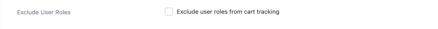 exclude user roles