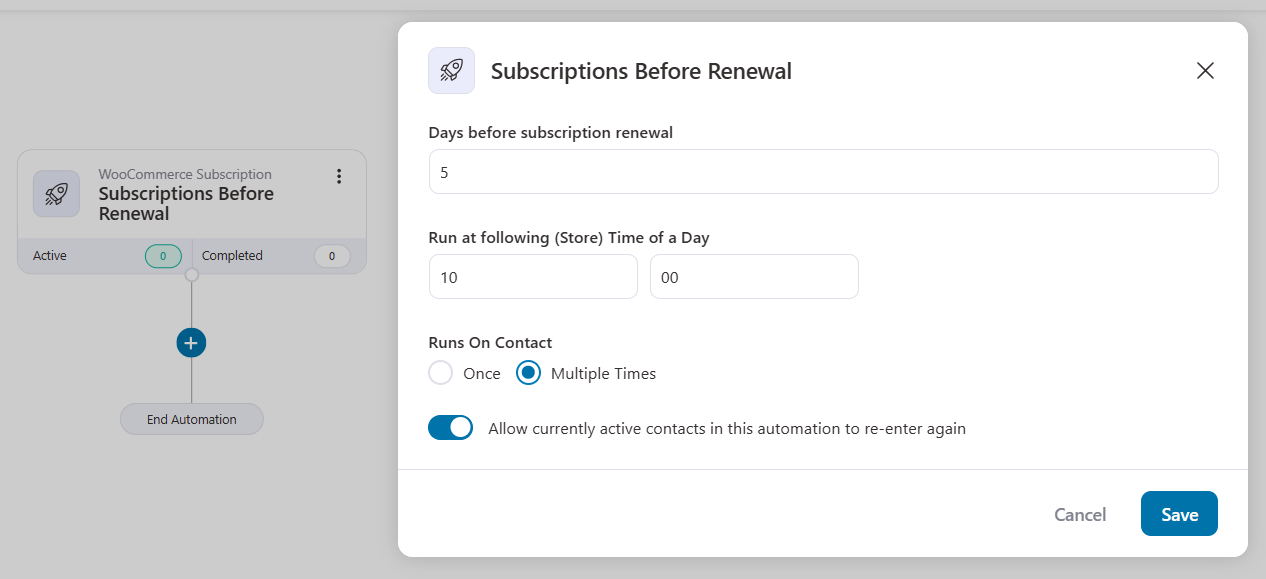 Subscriptions before renewal event to remind users to renew their WooCommerce subscriptions