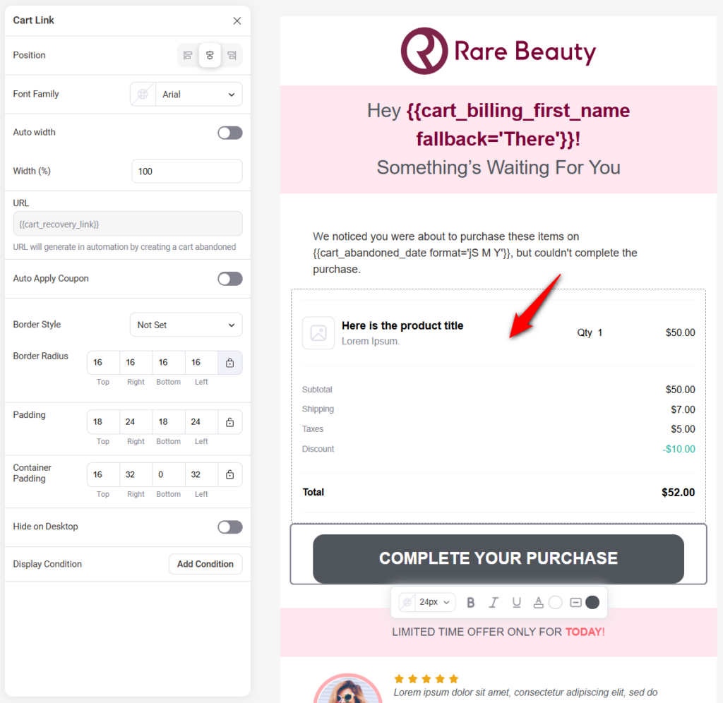 Personalize the subject line with the shopper’s first name or product name. Preview every email on a phone because that’s where many shoppers will read it. Keep one clear call to action in each email.