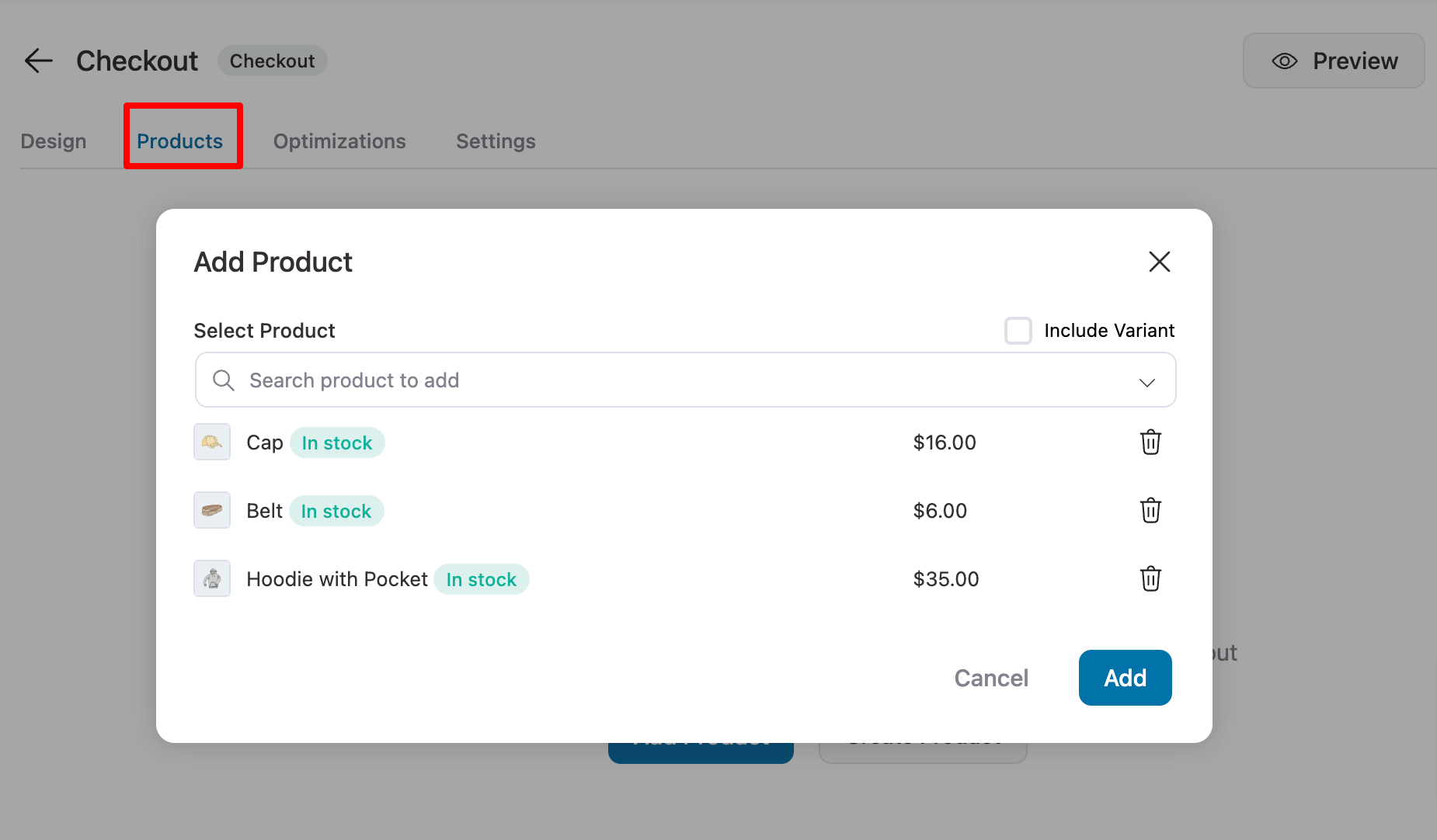 add products to WooCommerce sales funnels