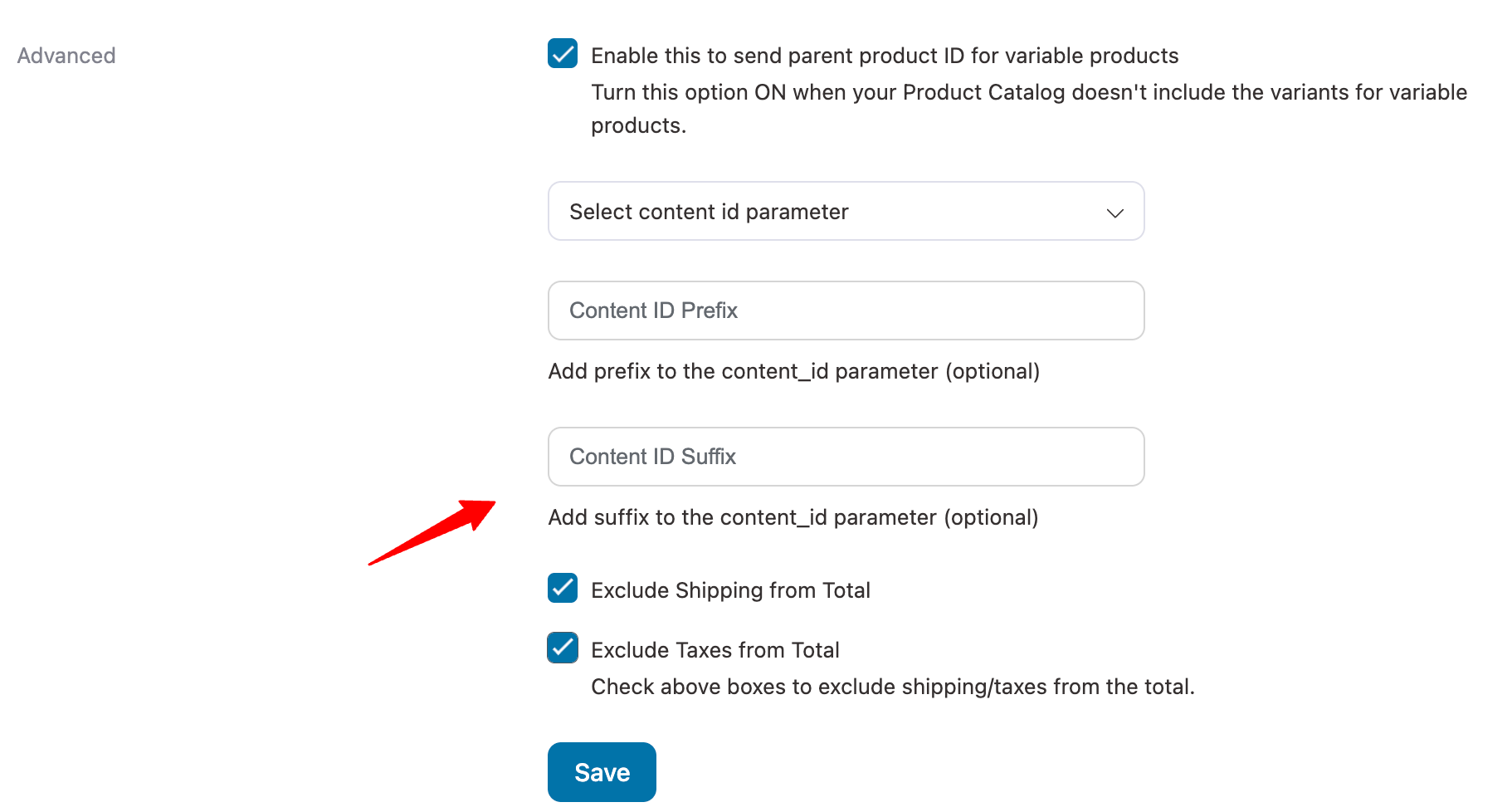 advanced settings Google analytics