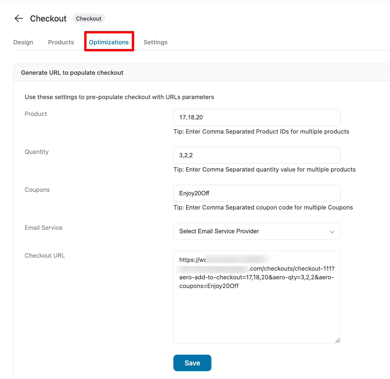 create discount checkout URL using FunnelKit Automations