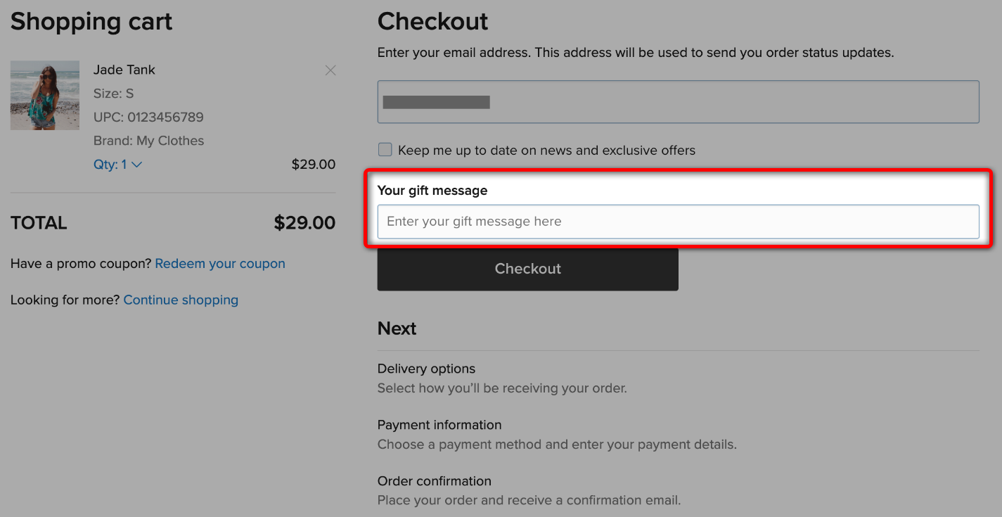 Adding Custom field on WooCommerce checkout page example - gift message