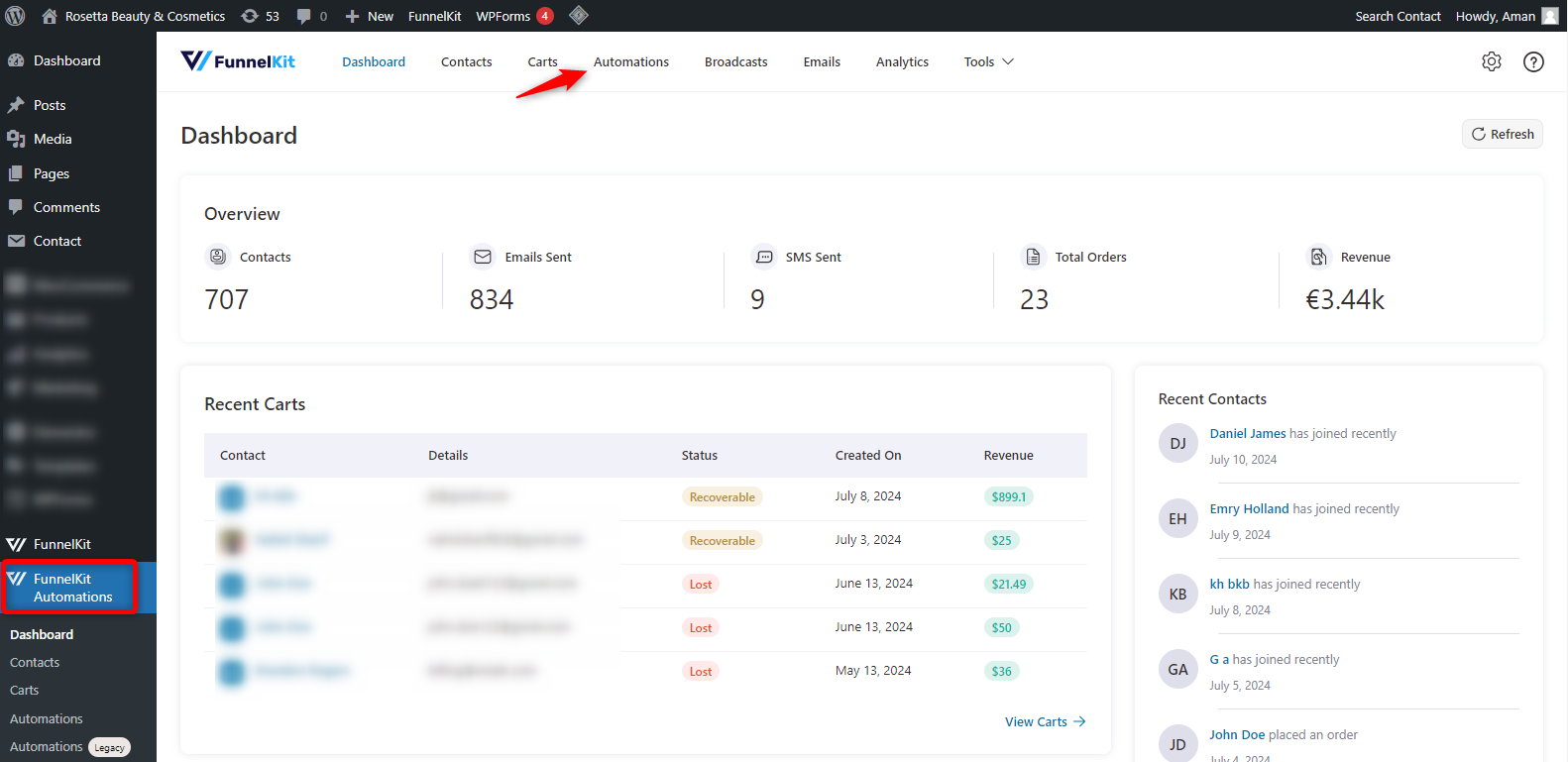 Getting started with FunnelKit Automations