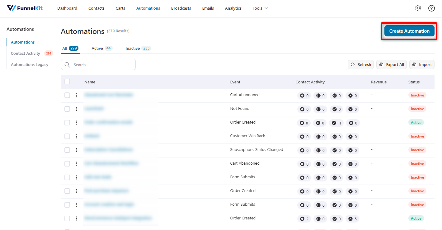 Creating an automations