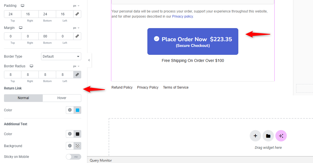 Styling checkout button in WooCommerce