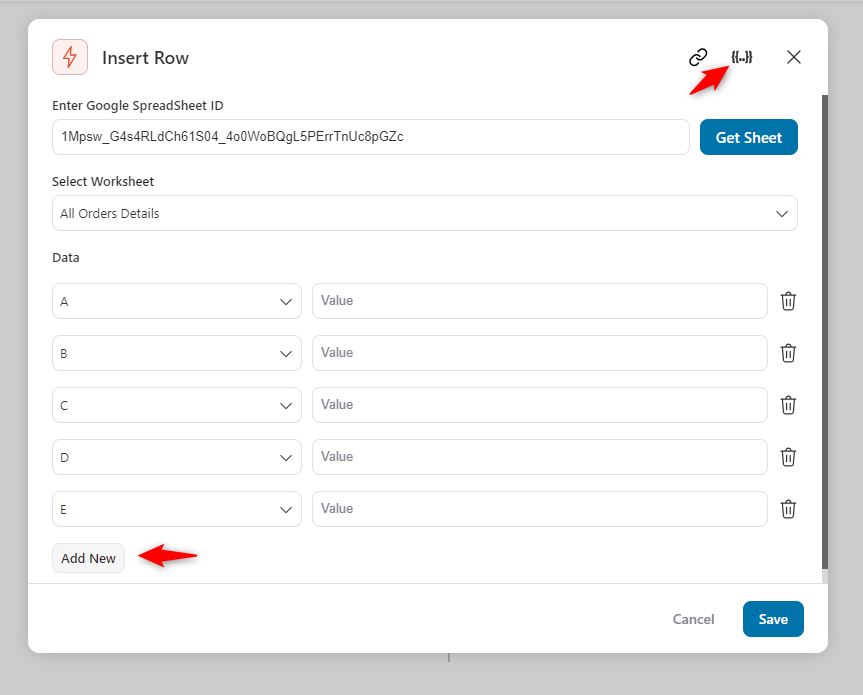 WooCommerce orders to Google sheet