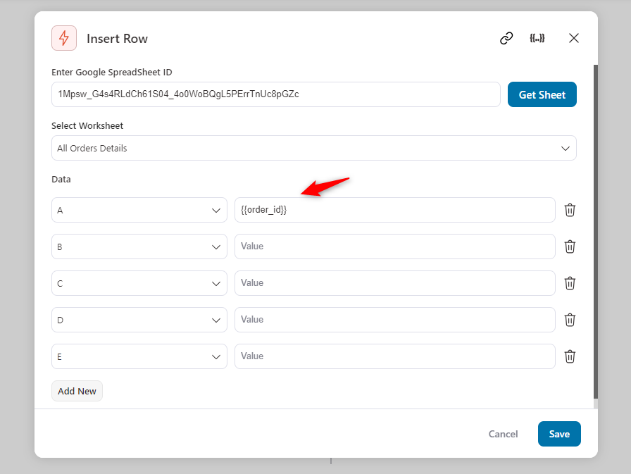 Adding merge tags