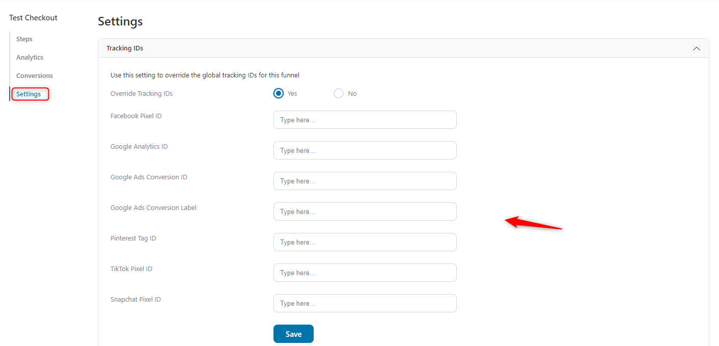 General settings of WooCommerce place order button