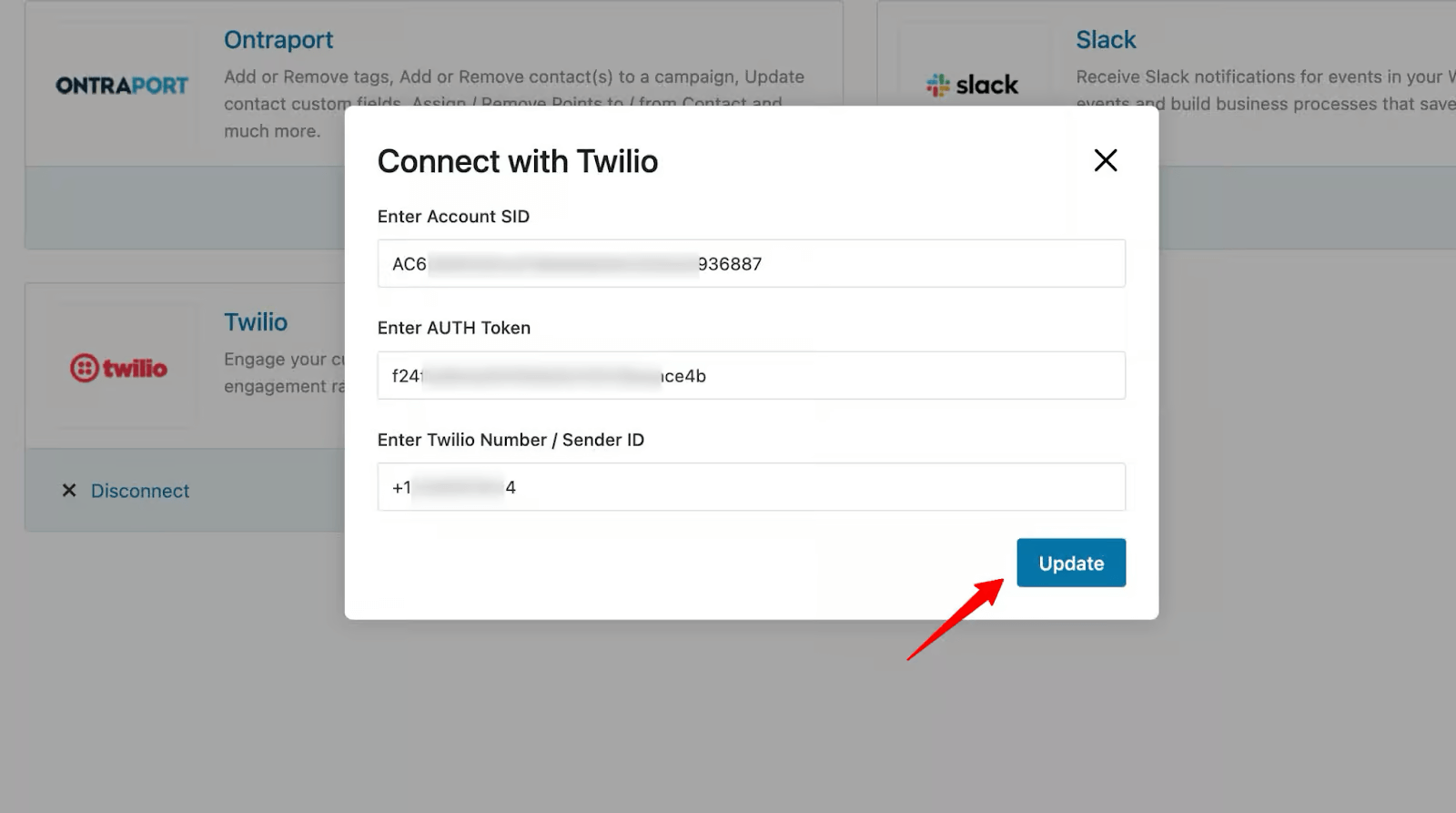 connect Twilio with FunnelKit Automations