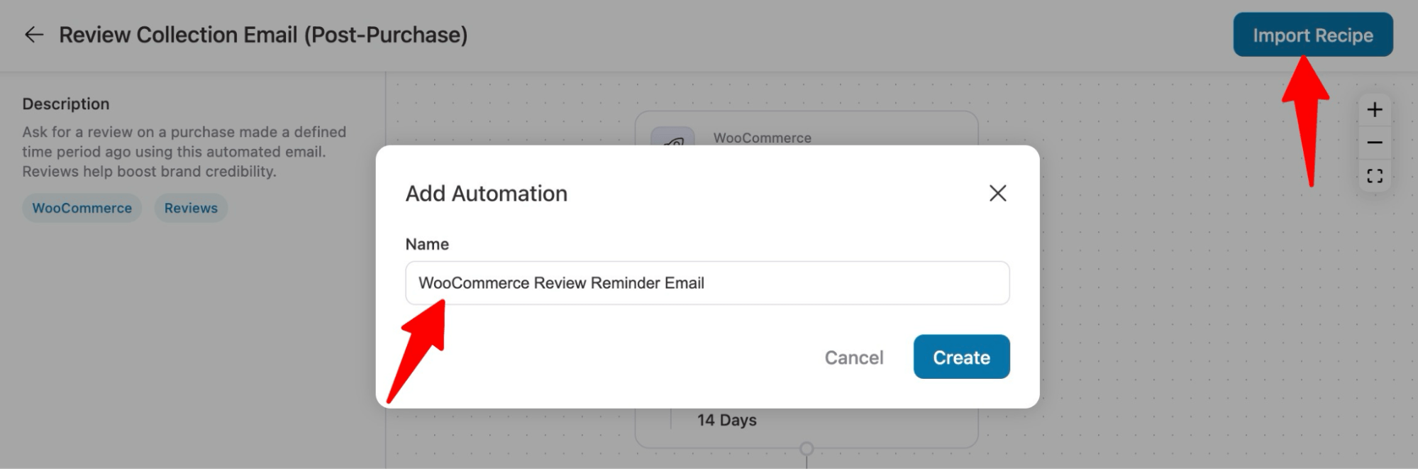 import review reminder email automation