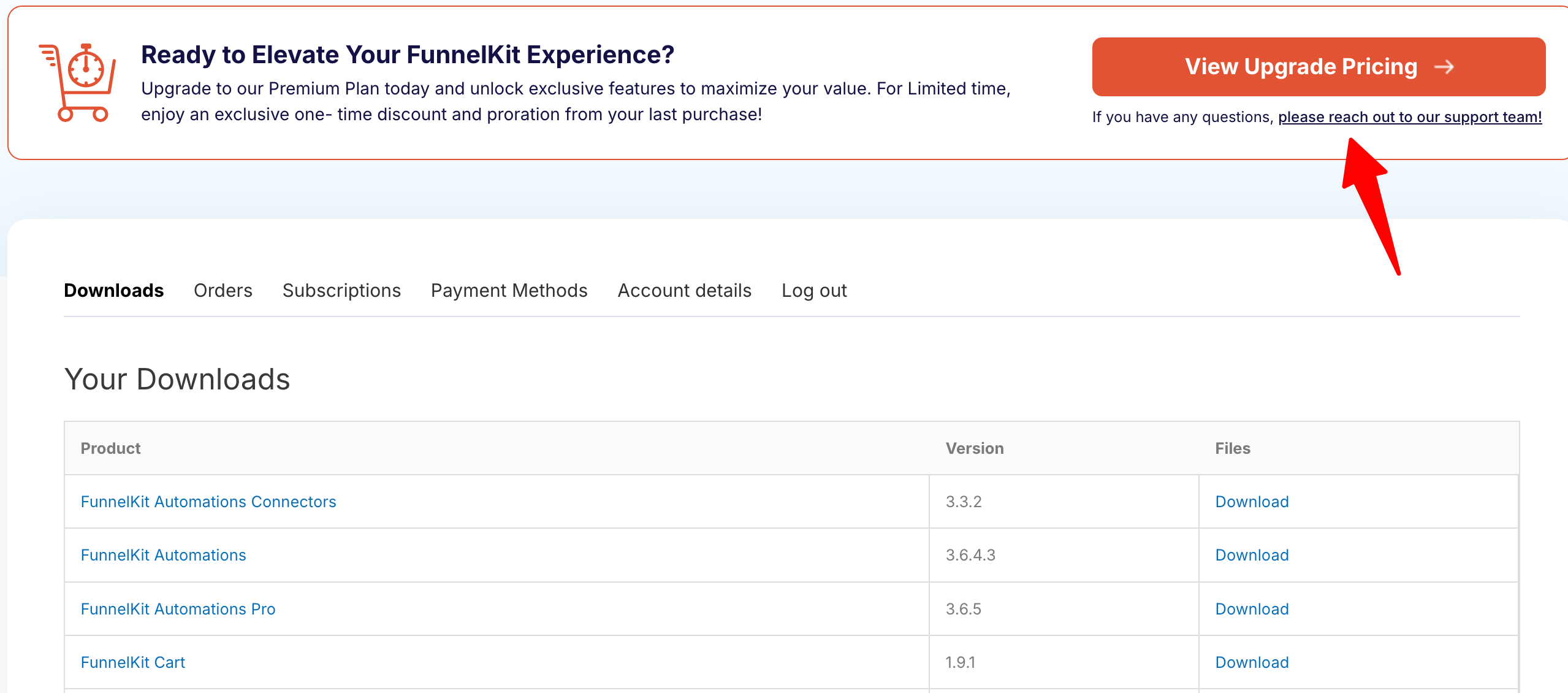 Want to Upgrade My Current Plan
