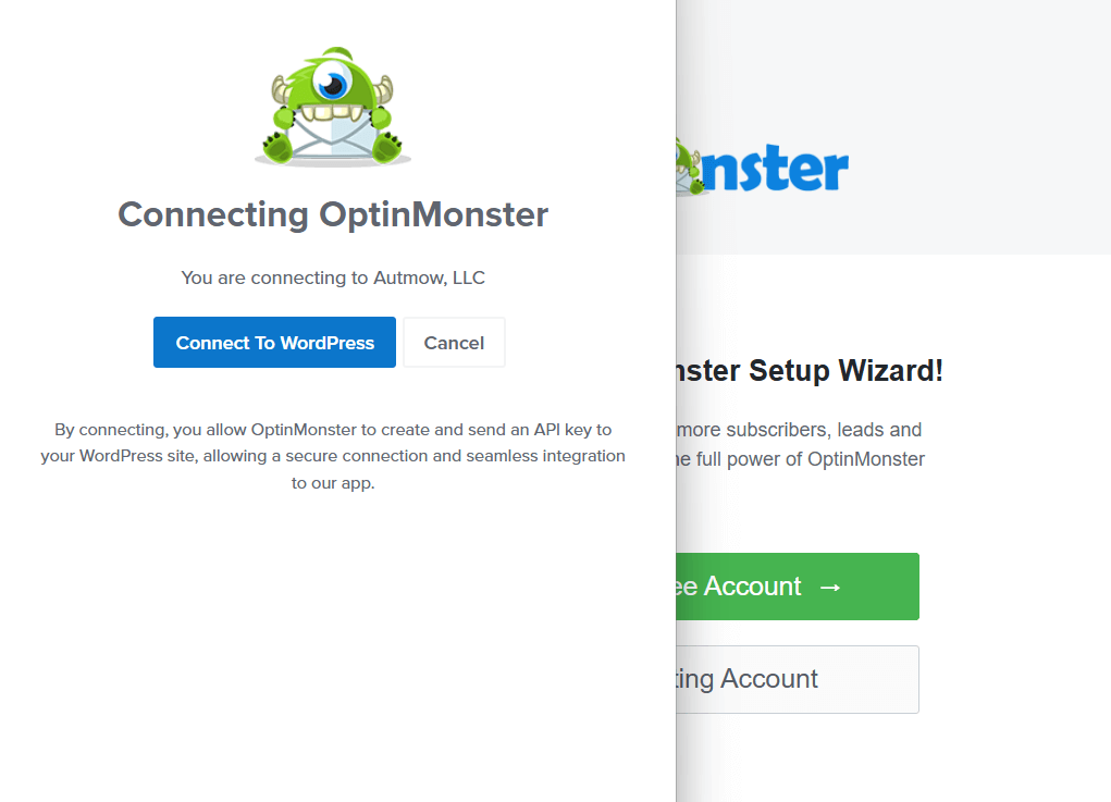 connect OptinMonster with WordPress