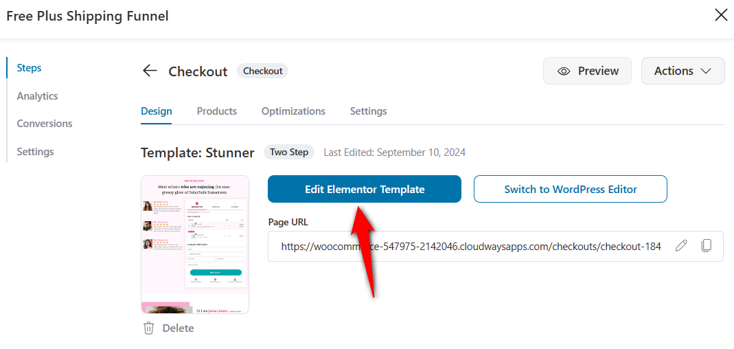 Edit the template of your woocommerce checkout page