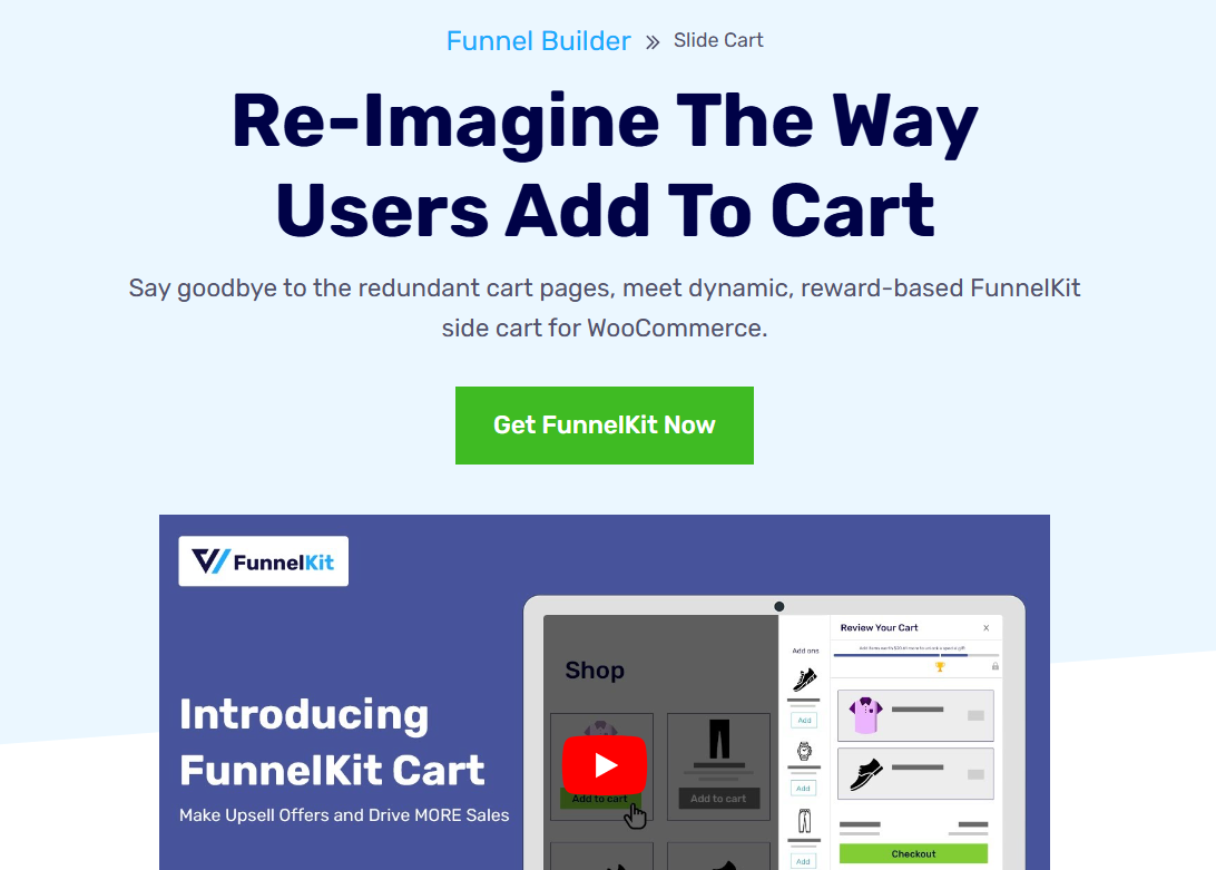 FunnelKit cart for woocommerce plugin