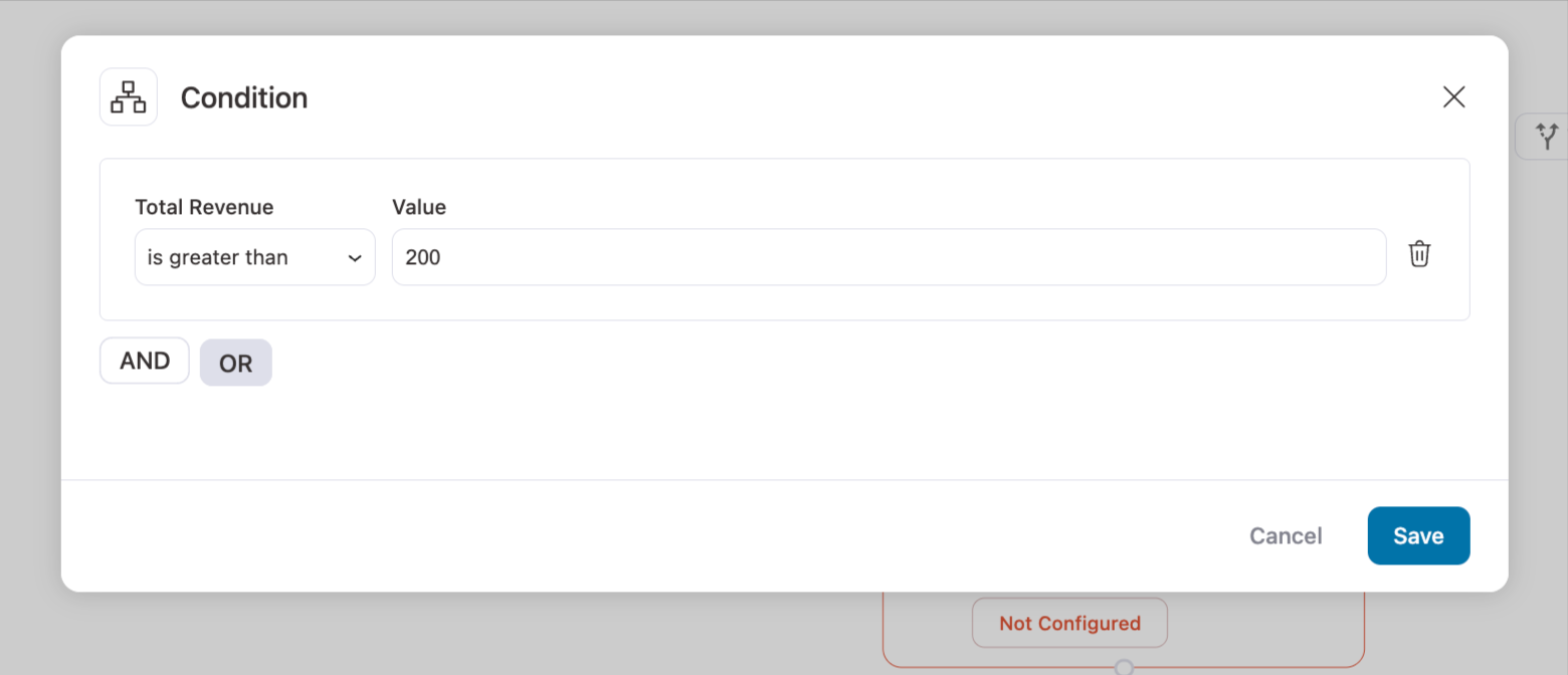 set conditions