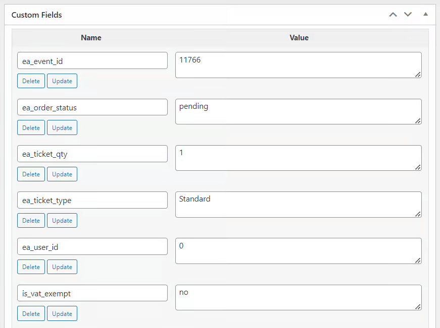 third party custom fields