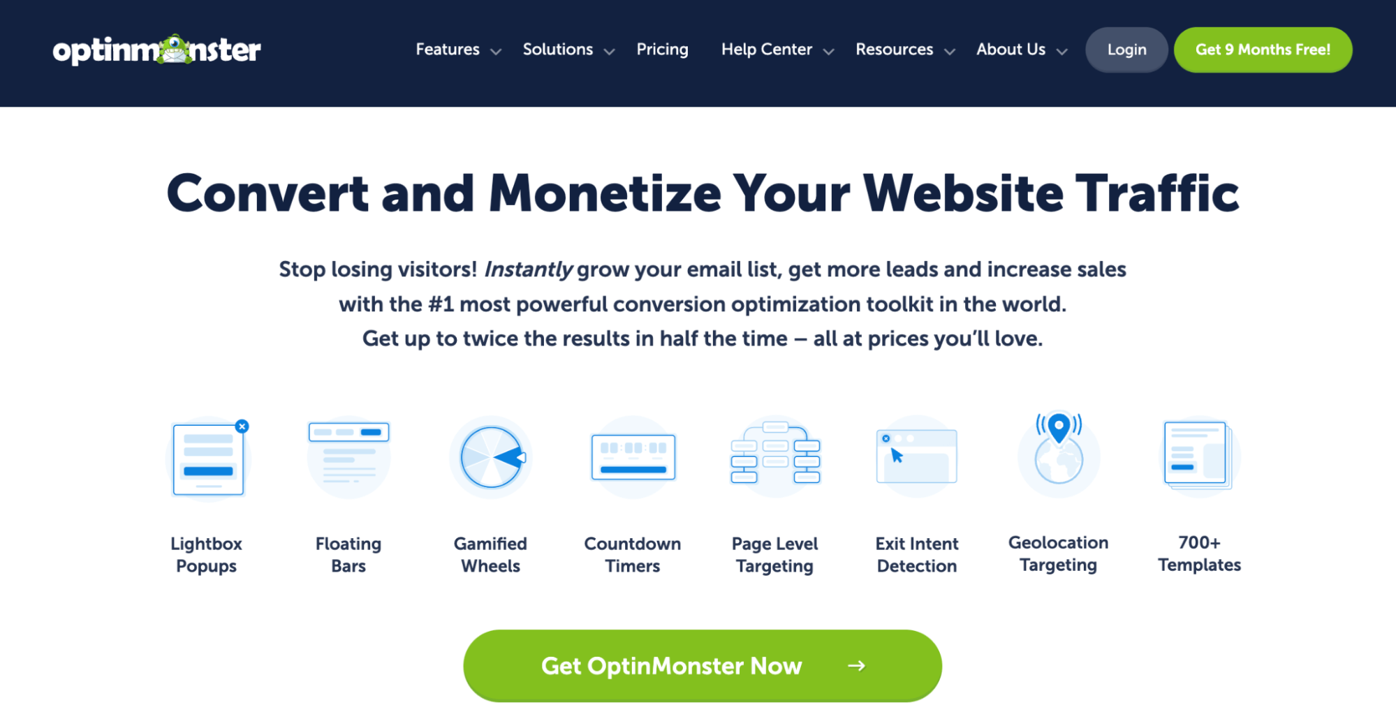 OptinMonster - Exit-intent popup to reduce cart abandonment