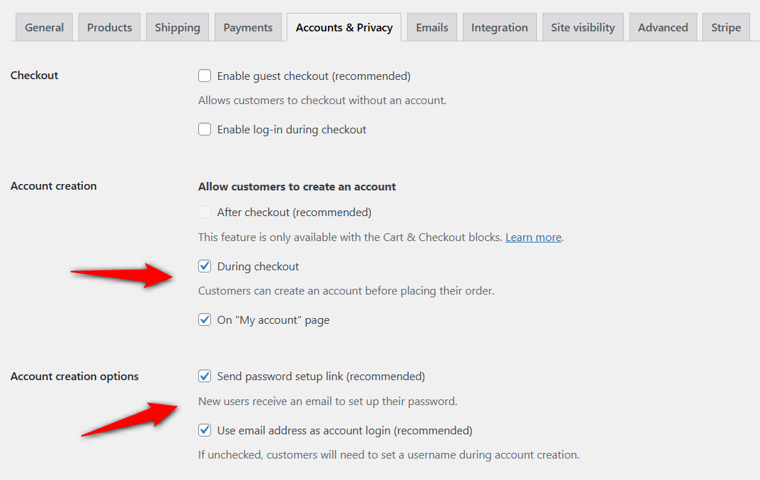 allow account creation on WooCommerce checkout, woocommerce automatically create account on checkout