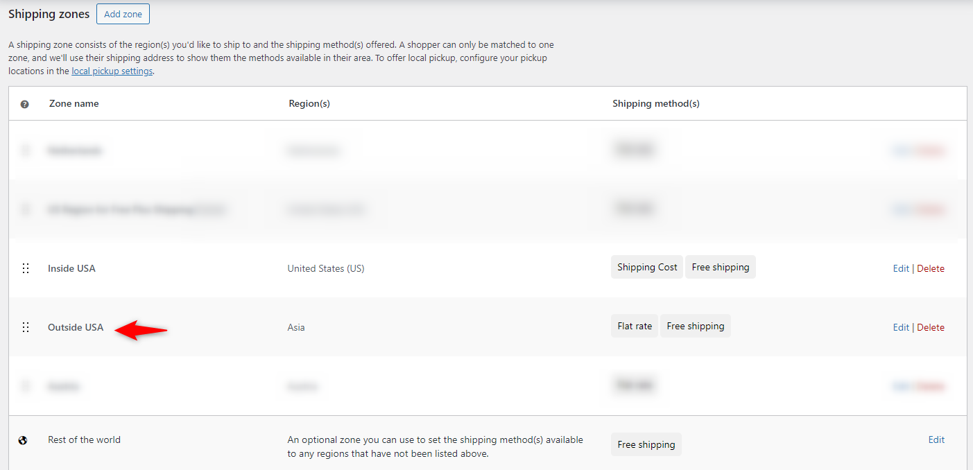 Configure shipping settings