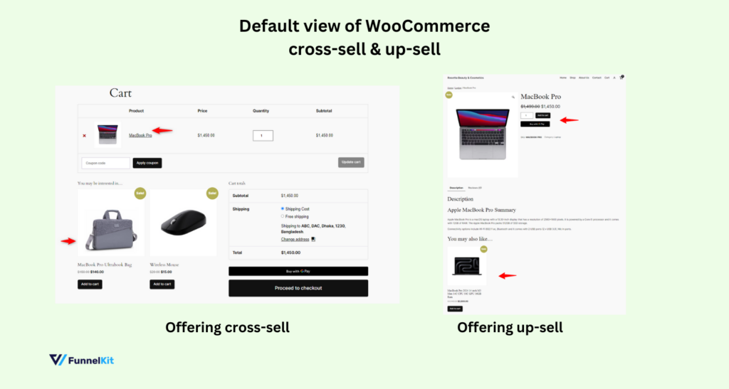 Example of WooCommerce Cart Add-Ons