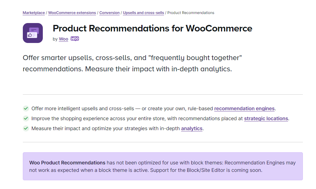 WooCommerce Product Recommendations