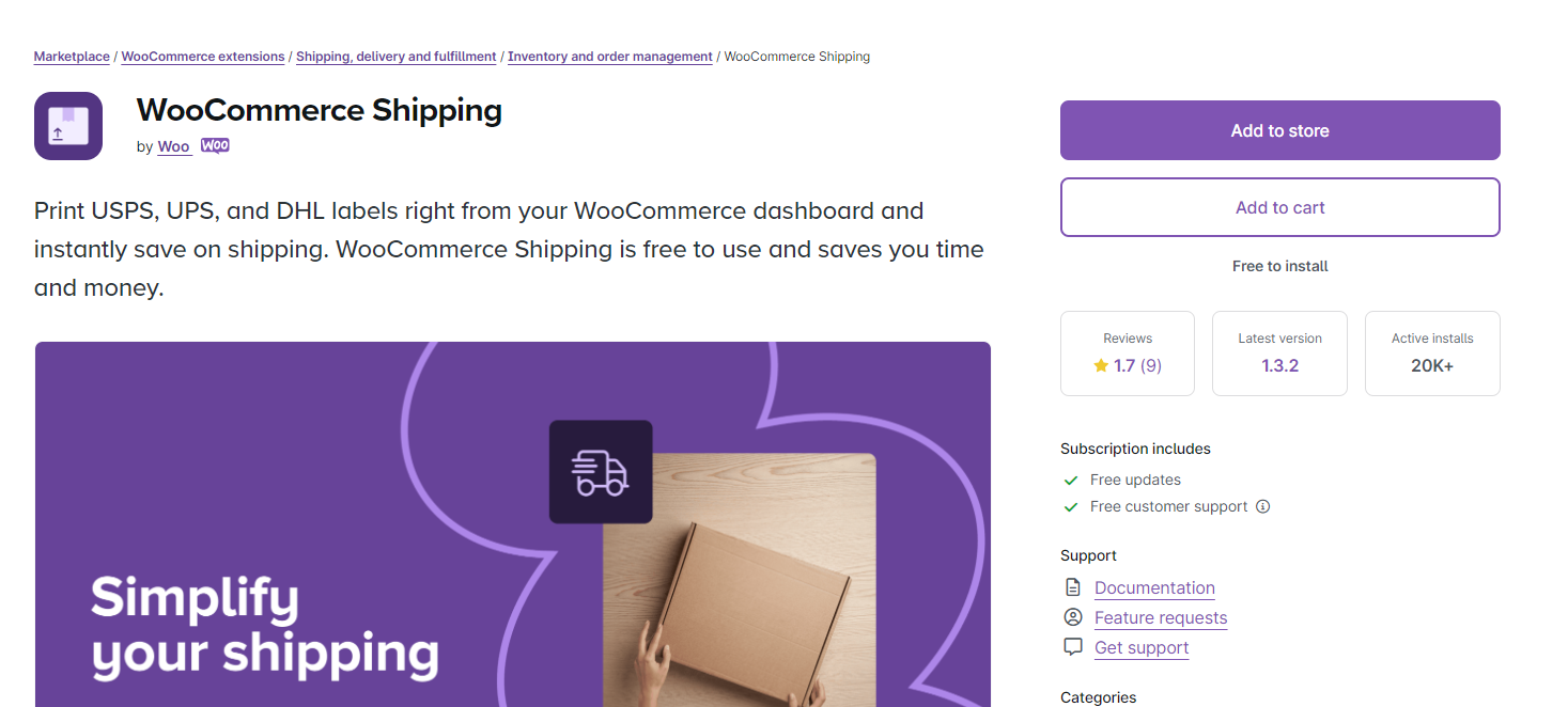 WooCommerce Shipping