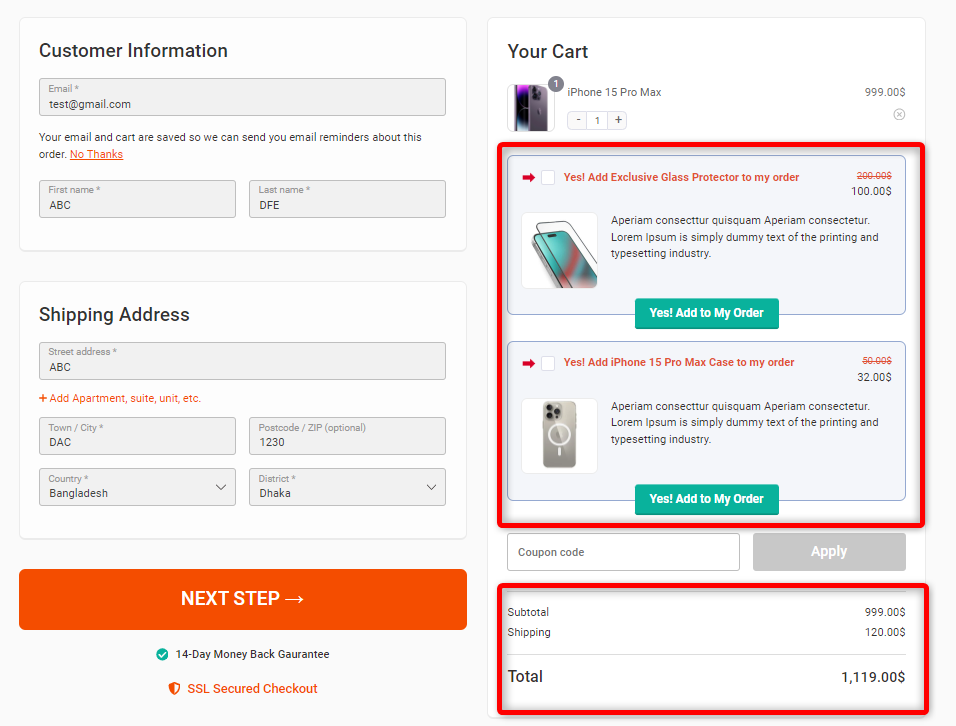 WooCommerce Flat rate shipping costs outside USA