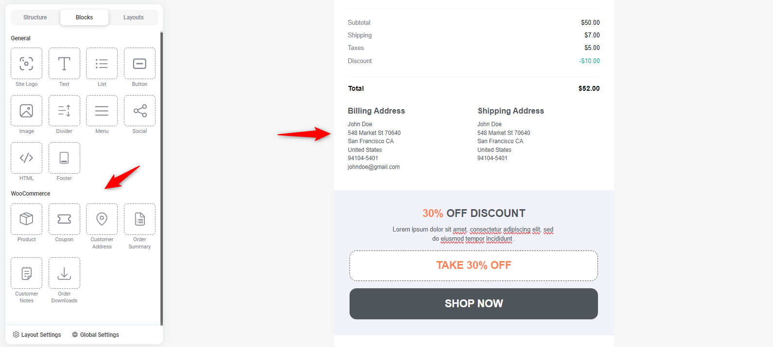 WooCommerce-related block