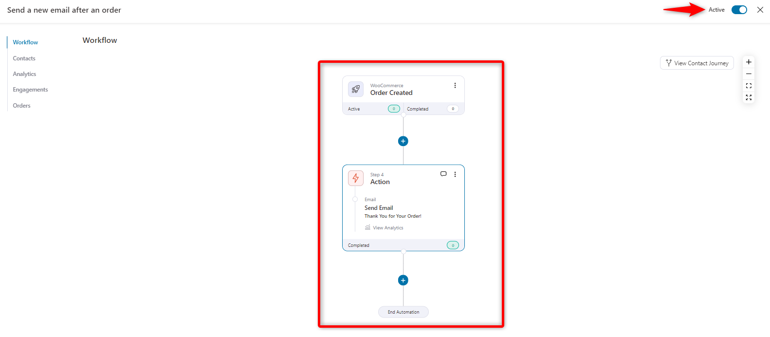 Enable and test the automation