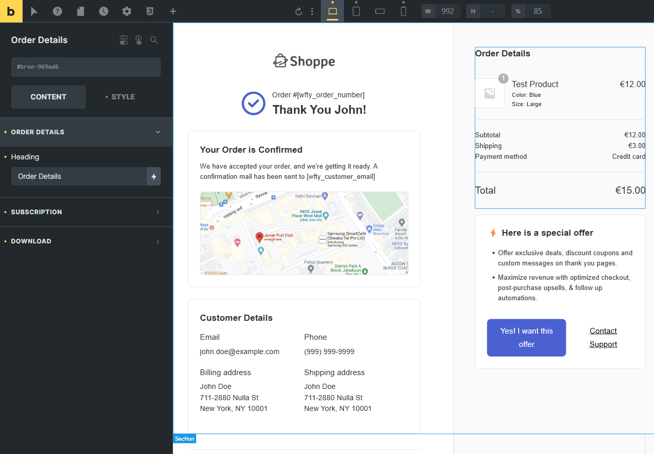 FunnelKit Funnel Builder 3.6 - thank you page customization