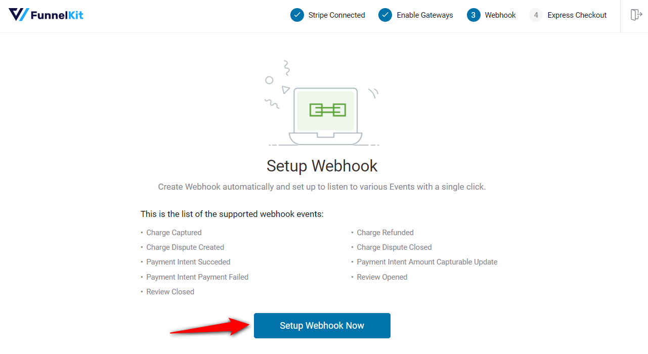 setting up webhooks - woocommerce google pay