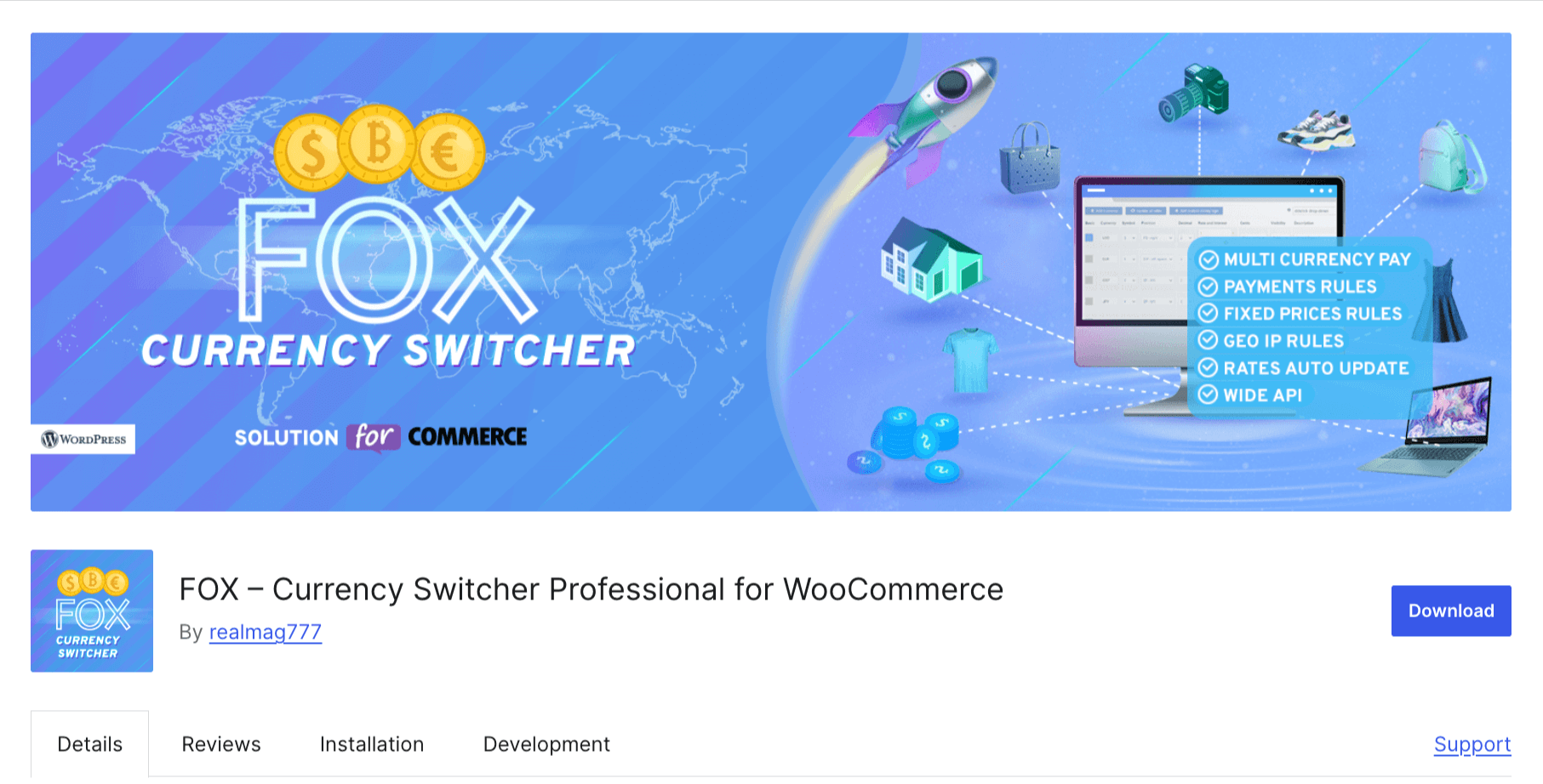 FOX currency switcher proffesional for WooCommerce