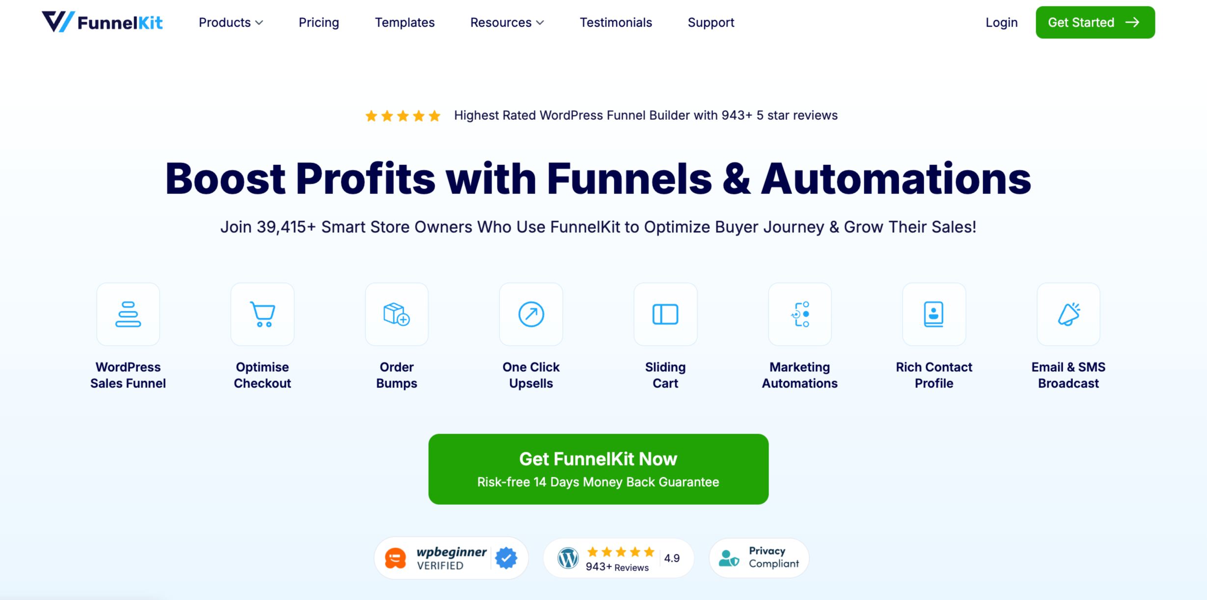 HIghest rated WordPress FunnelKit Funnel builder - BFCM offer
