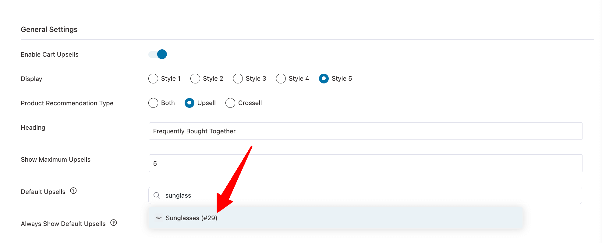 add default upsells using FunnelKit background