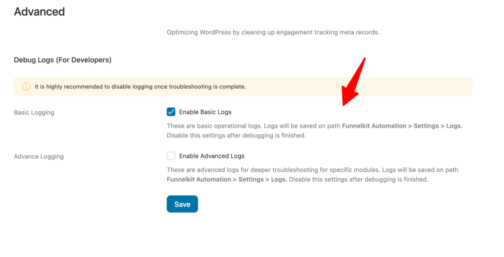 basic logging
