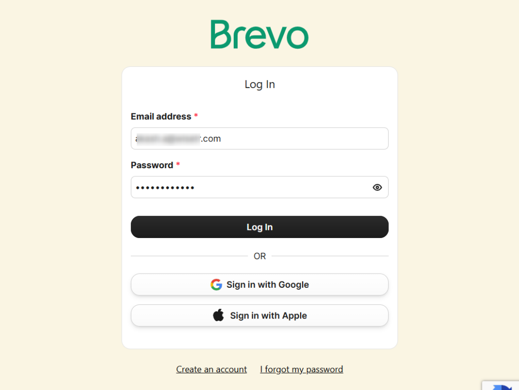 login to brevo account