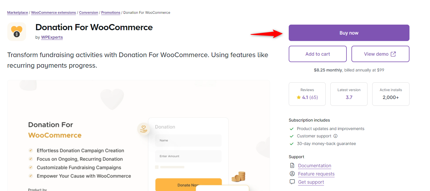 WooCommerce Add Donation at Checkout