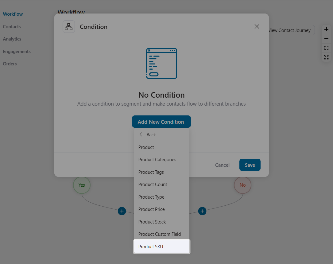 Product sku conditional rules inside order created per item event