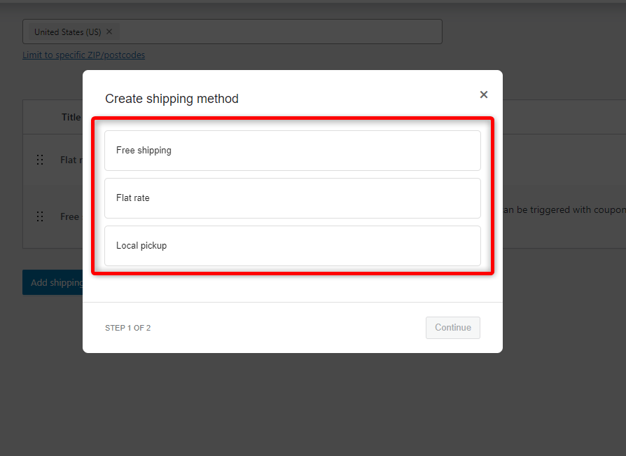 setting formula in the shipping charge