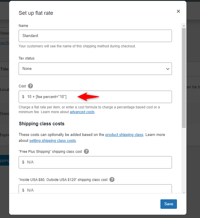 How to set shipping fee based on cart subtotal in WooCommerce