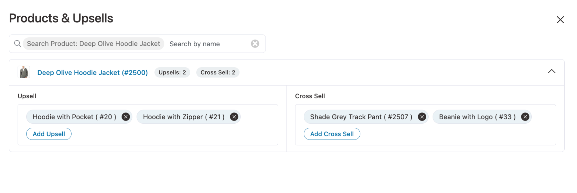 add upsell and cross sell using Funnelkit cart