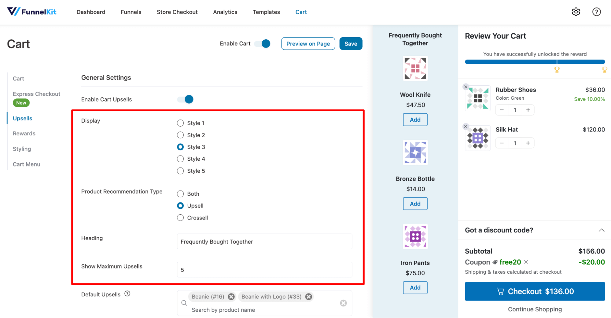 choose display style for related products