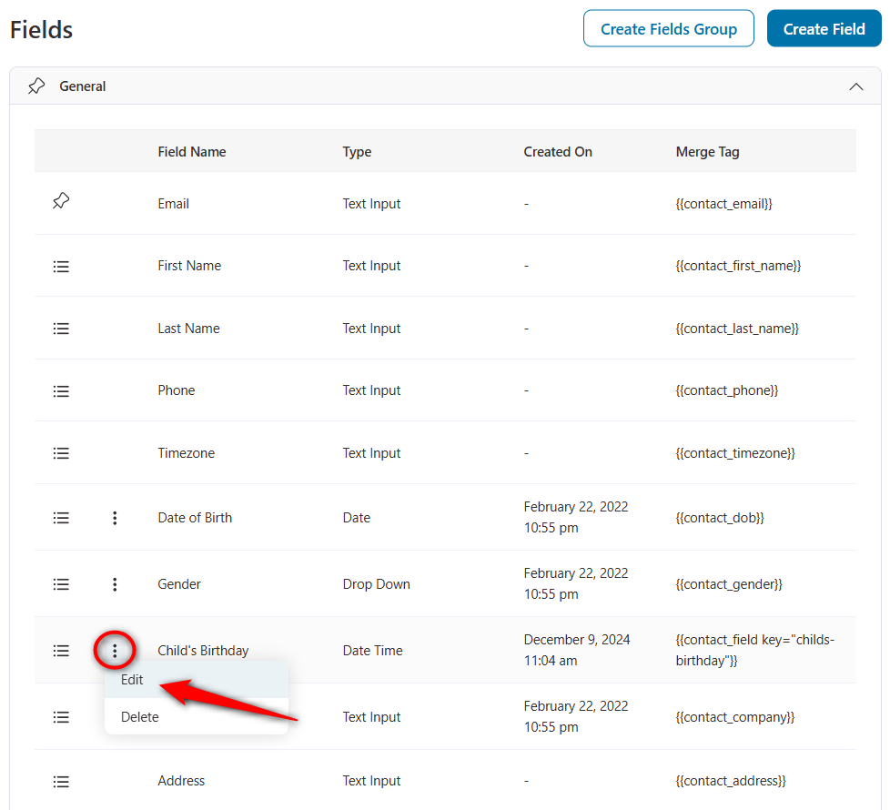 Edit or delete fields in FunnelKit Automations